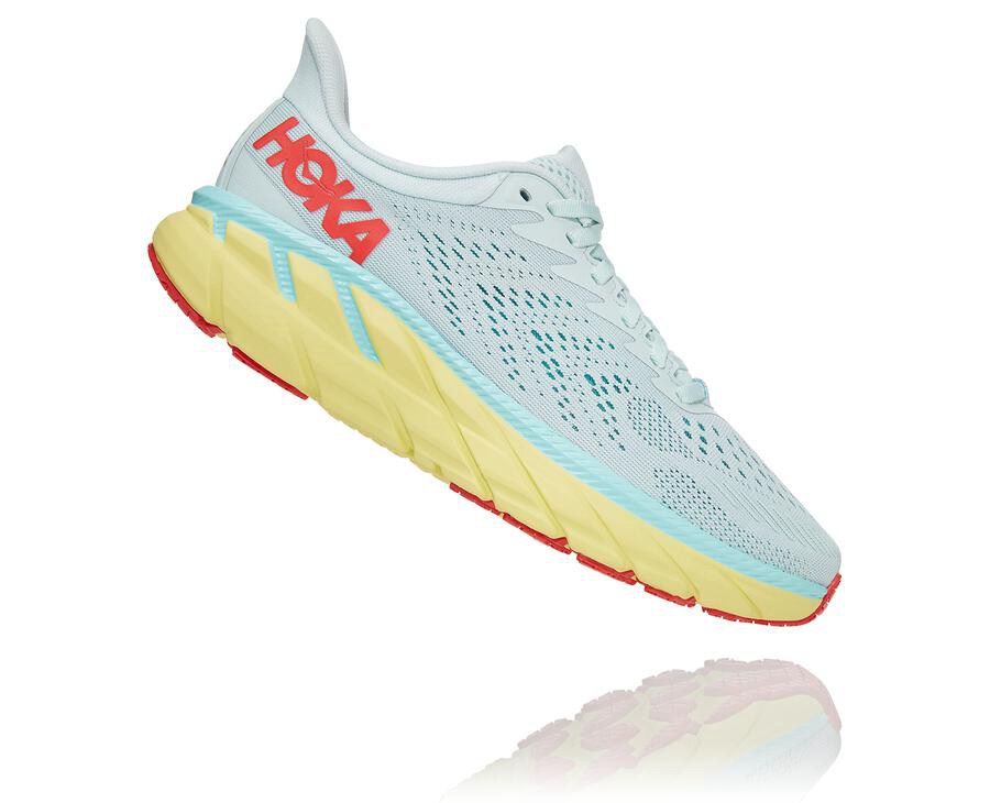 Zapatillas Running Hoka One One Mujer - Clifton 7 - Azules - QVJ480721